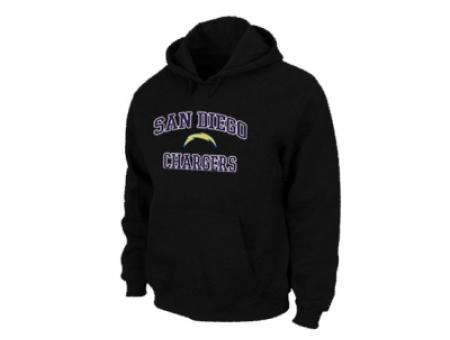 San Diego Charger Heart & Soul Pullover Hoodie Black San Diego Charger Heart & Soul Pullover Hoodie Black