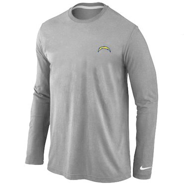 San Diego Charger Sideline Legend Authentic Long Sleeve T-Shirt Grey San Diego Charger Sideline Legend Authentic Long Sleeve T-Shirt Grey