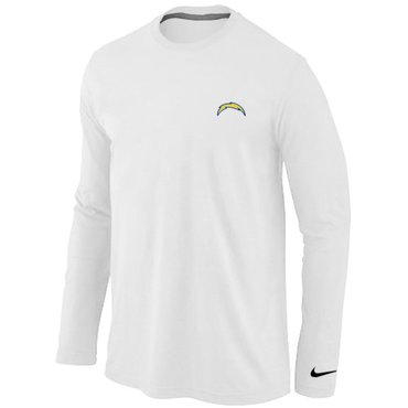 San Diego Charger Sideline Legend Authentic Long Sleeve T-Shirt White San Diego Charger Sideline Legend Authentic Long Sleeve T-Shirt White