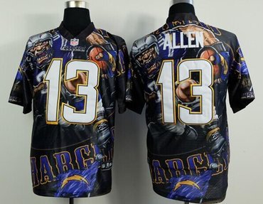 San Diego Chargers #13 Keenan Allen Electric Team Color NFL Elite Fanatical Version Jersey San Diego Chargers #13 Keenan Allen Electric Team Color NFL Elite Fanatical Version Jersey