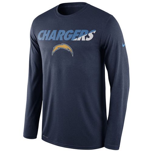 San Diego Chargers Nike Navy Legend Staff Practice Long Sleeves Performance T-Shirt San Diego Chargers Nike Navy Legend Staff Practice Long Sleeves Performance T-Shirt