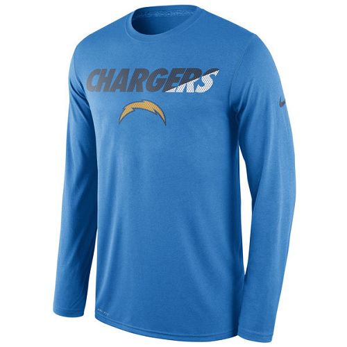 San Diego Chargers Nike Powder Blue Legend Staff Practice Long Sleeves Performance T-Shirt San Diego Chargers Nike Powder Blue Legend Staff Practice Long Sleeves Performance T-Shirt