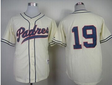 San Diego Padres #19 Tony Gwynn Cream 1948 Turn Back The Clock Baseball Jersey