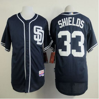 San Diego Padres #33 James Shields Dark Blue Alternate 1 Cool Base Stitched Baseball Jersey