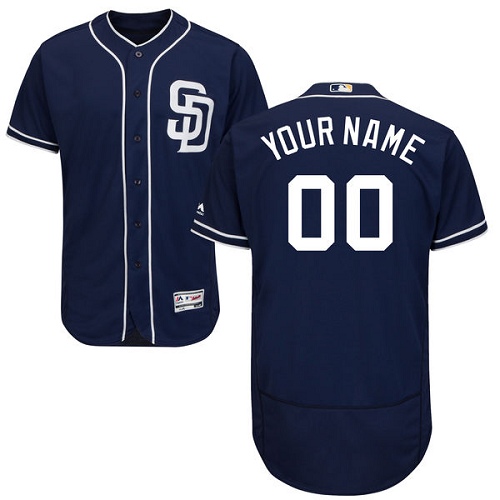 San Diego Padres Navy Men's Customized Flexbase Jersey San Diego Padres Navy Men's Customized Flexbase Jersey