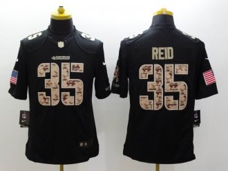 San Francisco 49ers #35 Eric Reid Nike Black Salute To Service Jersey San Francisco 49ers #35 Eric Reid Nike Black Salute To Service Jersey