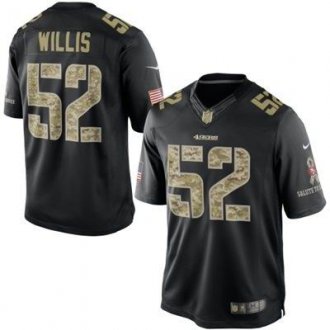 San Francisco 49ers #52 Patrick Willis Nike Black Salute To Service Jersey San Francisco 49ers #52 Patrick Willis Nike Black Salute To Service Jersey