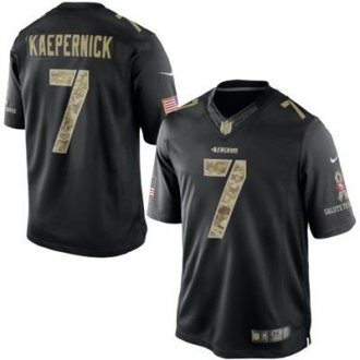 San Francisco 49ers #7 Colin Kaepernick Nike Black Salute To Service Jersey San Francisco 49ers #7 Colin Kaepernick Nike Black Salute To Service Jersey