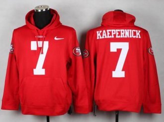 San Francisco 49ers #7 Colin Kaepernick Red Pullover Hoodie San Francisco 49ers #7 Colin Kaepernick Red Pullover Hoodie