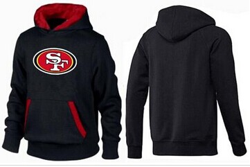 San Francisco 49ers Logo Pullover Hoodie Black & Red