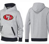 San Francisco 49ers Logo Pullover Hoodie Grey & Black San Francisco 49ers Logo Pullover Hoodie Grey & Black