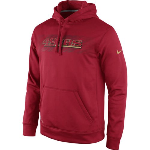 San Francisco 49ers Nike KO Speed Wordmark Performance Hoodie Red San Francisco 49ers Nike KO Speed Wordmark Performance Hoodie Red