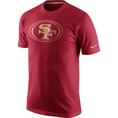 San Francisco 49ers Nike Scarlet Championship Drive Gold Collection Performance T-Shirt San Francisco 49ers Nike Scarlet Championship Drive Gold Collection Performance T-Shirt