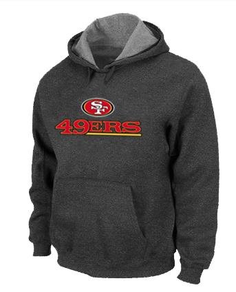 San Francisco 49ers Shield Nailhead Performance Hoodie -D.Grey San Francisco 49ers Shield Nailhead Performance Hoodie -D.Grey