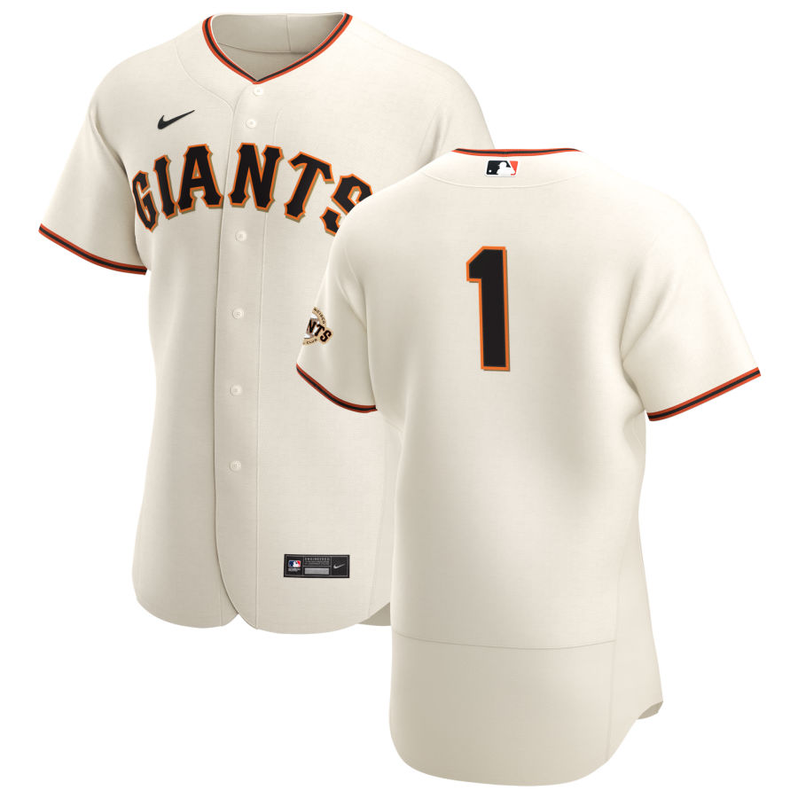 San Francisco Giants #1 Mauricio Dubon Men's Nike Cream Home 2020 Authentic Player MLB Jersey San Francisco Giants #1 Mauricio Dubon Men's Nike Cream Home 2020 Authentic Player MLB Jersey