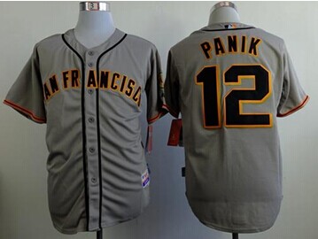 San Francisco Giants #12 Joe Panik Grey Road Cool Base Stitched Baseball Jersey
