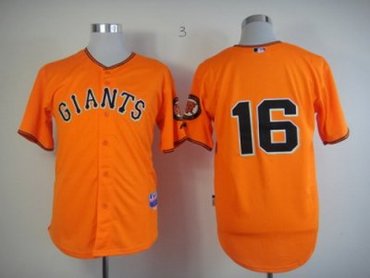 San Francisco Giants #16 orange MLB jerseys