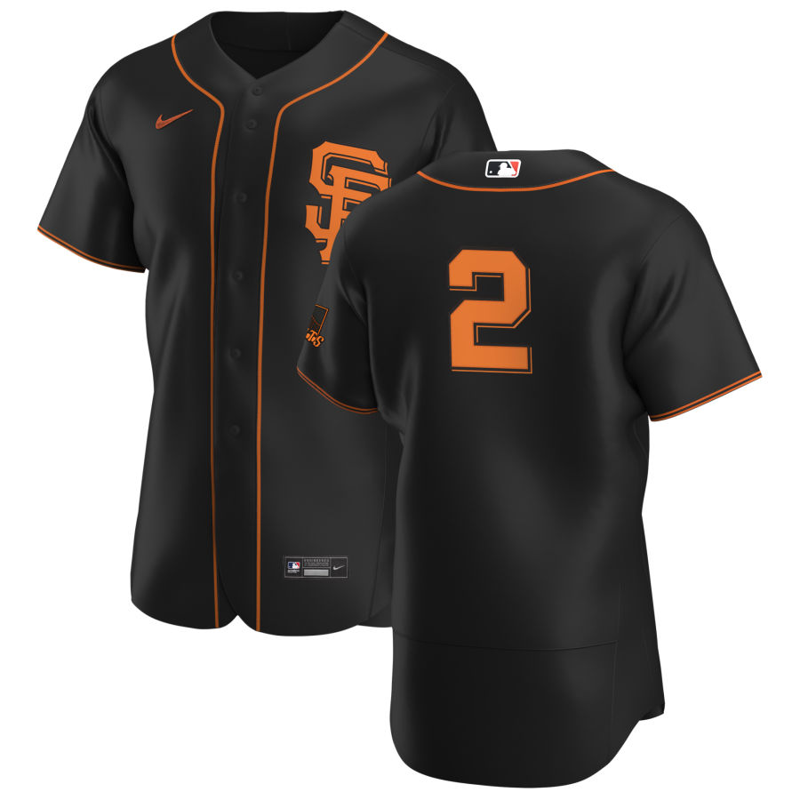 San Francisco Giants #2 Daniel Robertson Men's Nike Black Alternate 2020 Authentic Player MLB Jersey San Francisco Giants #2 Daniel Robertson Men's Nike Black Alternate 2020 Authentic Player MLB Jersey
