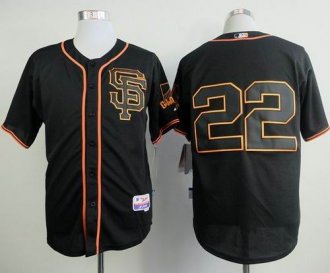 San Francisco Giants #22 Jake Peavy Black Alternate Cool Base Stitched Baseball Jersey
