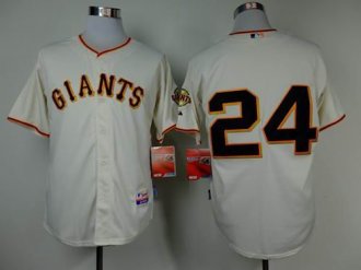 San Francisco Giants #24 Willie Mays Cream Cool Base Stitched Baseball Jersey