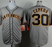 San Francisco Giants #30 Orlando Cepeda Grey Road Cool Base Baseball Jersey