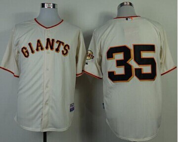 San Francisco Giants #35 Brandon Crawford Cream Cool Base Stitched Baseball Jersey