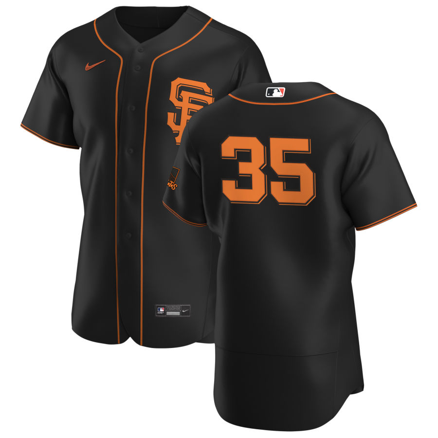 San Francisco Giants #35 Brandon Crawford Men's Nike Black Alternate 2020 Authentic Player MLB Jersey San Francisco Giants #35 Brandon Crawford Men's Nike Black Alternate 2020 Authentic Player MLB Jersey