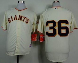 San Francisco Giants #36 Gaylord Perry Cream Home Cool Base Stitched Baseball Jersey