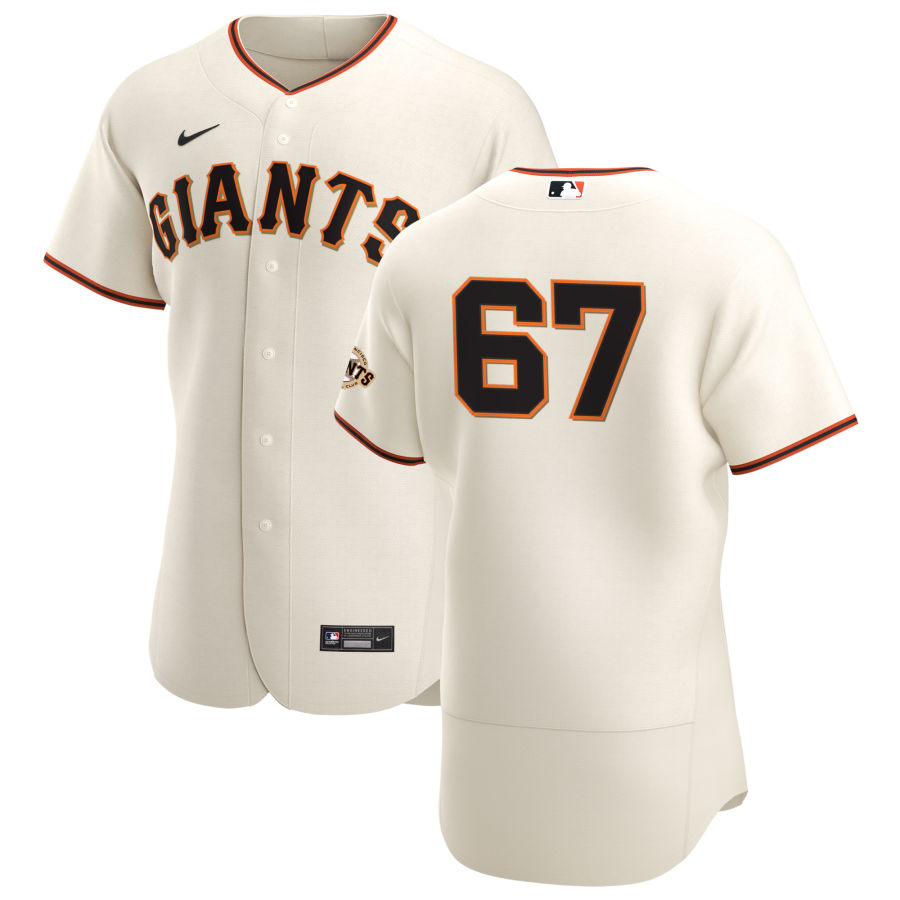 San Francisco Giants #67 Sam Selman Men's Nike Cream Home 2020 Authentic Player MLB Jersey San Francisco Giants #67 Sam Selman Men's Nike Cream Home 2020 Authentic Player MLB Jersey