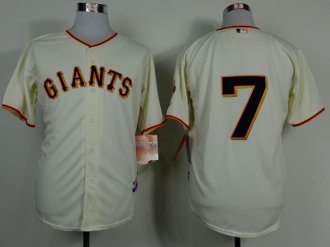 San Francisco Giants #7 Gregor Blanco Cream Home Cool Base Baseball Jersey