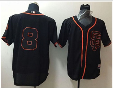 San Francisco Giants #8 Hunter Pence Black Alternate Cool Base Stitched Baseball Jersey