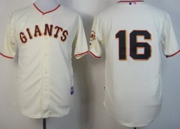 San Francisco Giants 16 Angel Pagan Cream Cool Base MLB Jersey