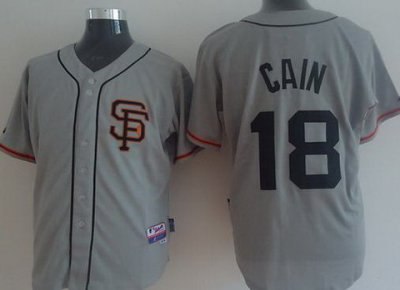 San Francisco Giants 18 Matt Cain Grey Cool Base 2012 MLB Jerseys