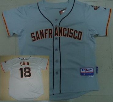 San Francisco Giants 18 Matt Cain Grey Cool Base MLB Jerseys New Style