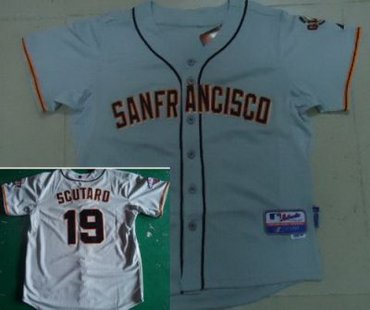 San Francisco Giants 19 Scutard Grey Cool Base MLB Jerseys New Style
