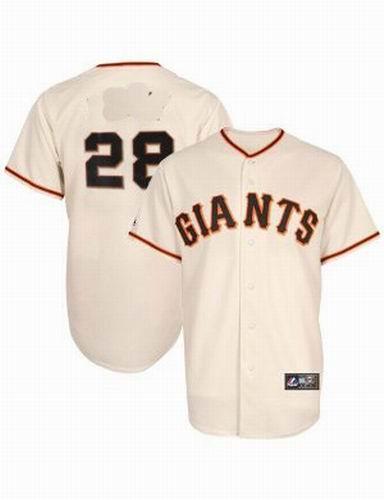 San Francisco Giants 28 Buster Posey Jerseys Cream