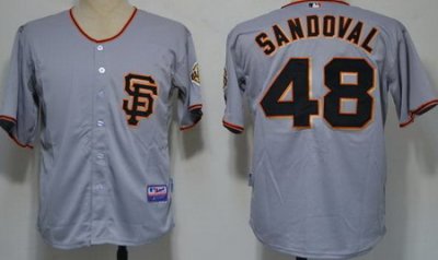 San Francisco Giants 48 Sandoval Grey Cool Base 2012 MLB Jerseys