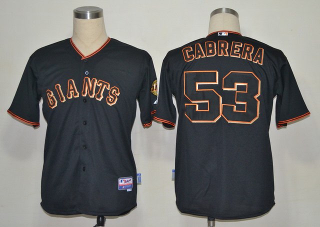 San Francisco Giants 53 Melky Cabrera Black Cool Base 2012 MLB Jerseys