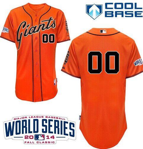 San Francisco Giants Authentic Personalized Alternate Jersey 2014 World Series Patch San Francisco Giants Authentic Personalized Alternate Jersey 2014 World Series Patch