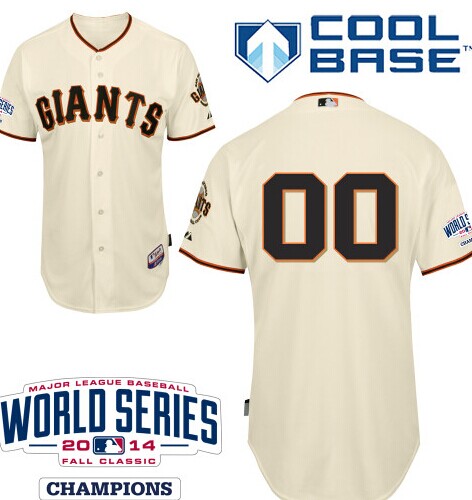 San Francisco Giants Authentic Personalized Home Jersey 2014 World Series Champions Patch San Francisco Giants Authentic Personalized Home Jersey 2014 World Series Champions Patch