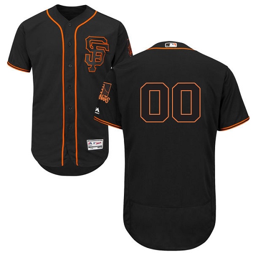 San Francisco Giants Black Men's Customized Flexbase Jersey San Francisco Giants Black Men's Customized Flexbase Jersey
