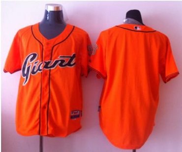 San Francisco Giants Blank Orange Baseball Jersey