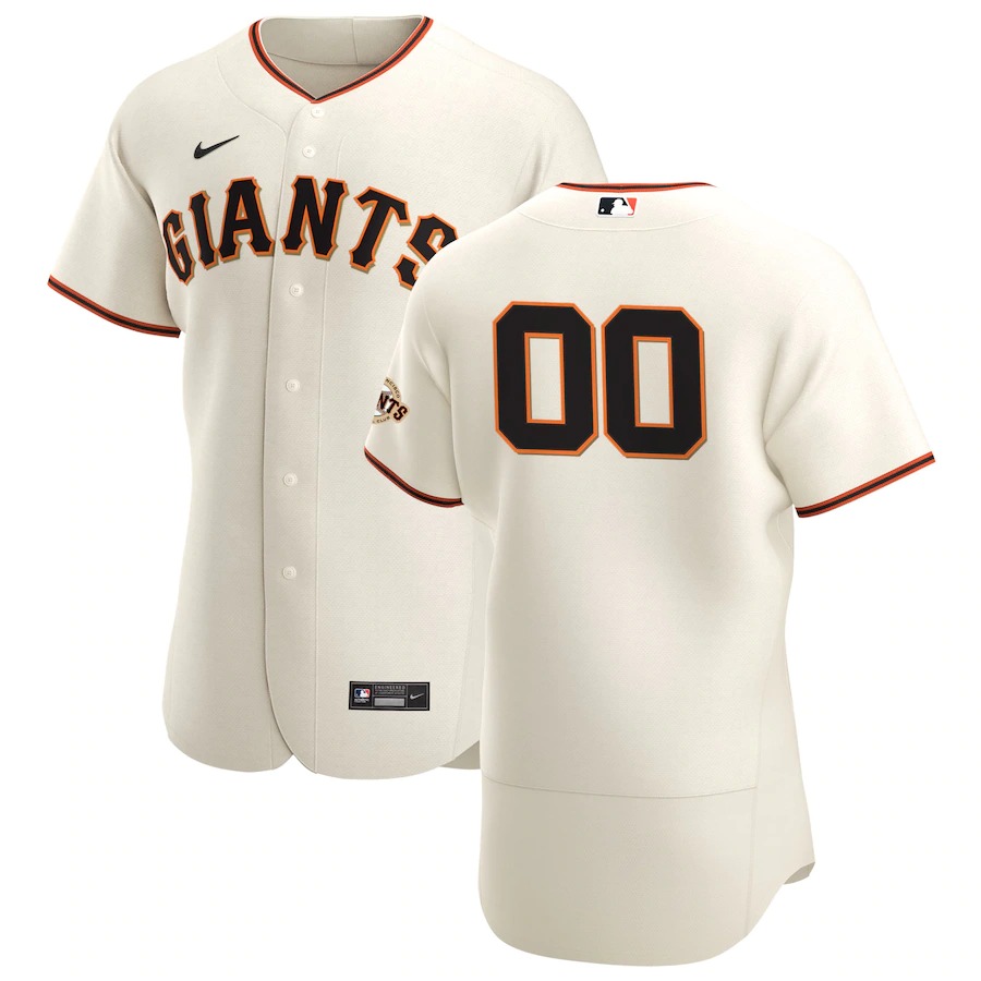 San Francisco Giants Custom Men's Nike Cream Home 2020 Authentic Player MLB Jersey San Francisco Giants Custom Men's Nike Cream Home 2020 Authentic Player MLB Jersey