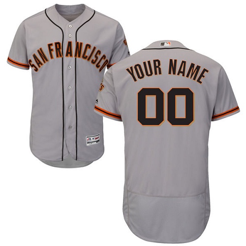 San Francisco Giants Gray Men's Customized Flexbase Jersey San Francisco Giants Gray Men's Customized Flexbase Jersey