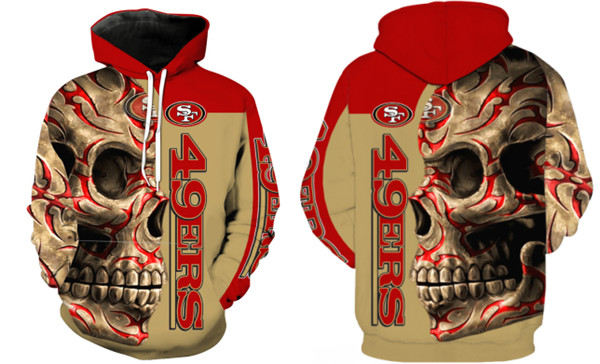 San Fransisco 49ers Skull Hoodie-6 San Fransisco 49ers Skull Hoodie-6