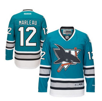 San Jose Sharks #12 Patrick Marleau Teal 25th Anniversary Stitched NHL Jersey San Jose Sharks #12 Patrick Marleau Teal 25th Anniversary Stitched NHL Jersey