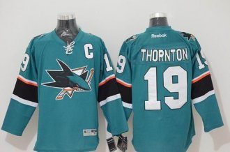 San Jose Sharks #19 Joe Thornton Stitched Teal NHL Jersey