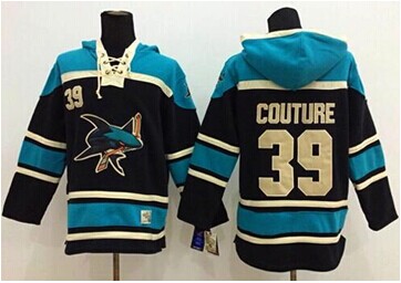 San Jose Sharks #39 Logan Couture Black Sawyer Hooded Sweatshirt Stitched NHL Jersey San Jose Sharks #39 Logan Couture Black Sawyer Hooded Sweatshirt Stitched NHL Jersey