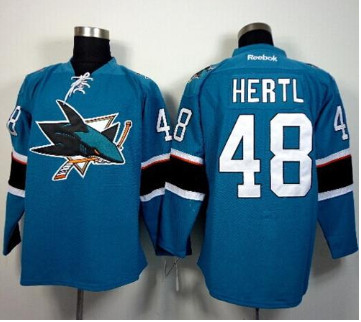 San Jose Sharks #48 Tomas Hertl Teal Stitched NHL Jersey