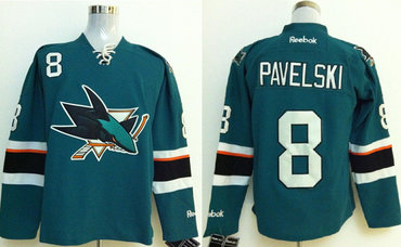 San Jose Sharks #8 Joe Pavelski  Green 2014 Stadium Series NHL Jersey